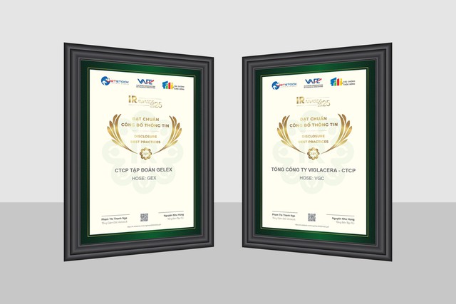 GELEX và đơn vị thành viên Viglacera tiếp tục là doanh nghiệp đạt Chuẩn Công bố thông tin năm 2025- Ảnh 1. GELEX và đơn vị thành viên Viglacera tiếp tục là doanh nghiệp đạt Chuẩn Công bố thông tin năm 2025- Ảnh 1.