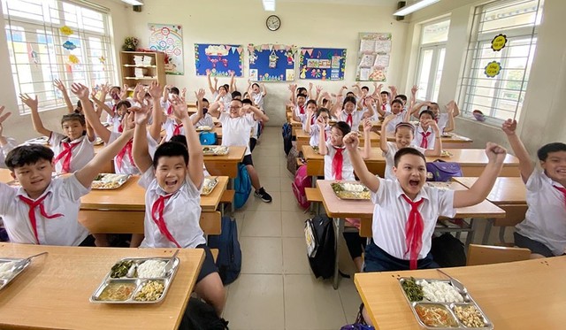 100% trường tiểu học tại Hà Nội tổ chức học 2 buổi/ngày - Ảnh 1.