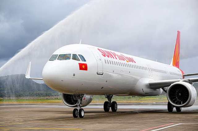 Lộ diện diện mạo Airbus A321NX đầu tiên của Sun PhuQuoc Airways - Khoác sắc hoàng hôn và bình minh đảo Ngọc - Ảnh 4.