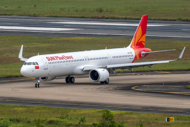 Lộ diện diện mạo Airbus A321NX đầu tiên của Sun PhuQuoc Airways - Khoác sắc hoàng hôn và bình minh đảo Ngọc - Ảnh 5.