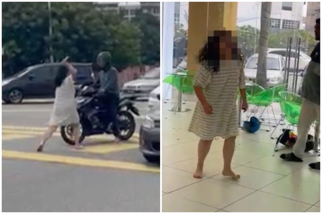 Người phụ nữ cầm dao tấn công người dân gây náo loạn trên phố - Ảnh 1.