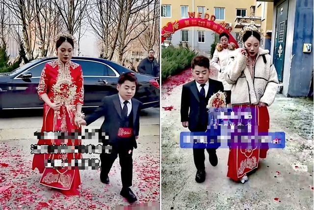 Chàng trai cao 1m28 cưới vợ cao 1m7, choáng với quà cưới giá trị "khủng" - Ảnh 2.