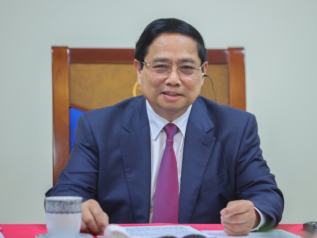Thủ tướng Phạm Minh Chính điện đàm với Thủ tướng Campuchia Hun Manet - Ảnh 1.