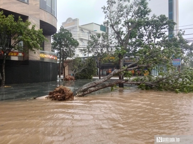 Bão số 5 đổ bộ, nhiều tuyến đường ở Nghệ An chìm trong nước - Ảnh 7.
