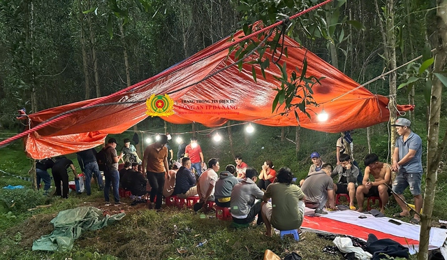 4 đối tượng cầm đầu sới bạc "khủng" trong rừng keo ra đầu thú - Ảnh 2.