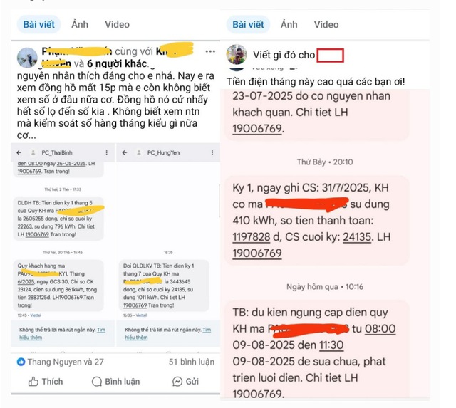 Cảnh giác khi đăng tải các hình ảnh hóa đơn, thông báo tiền điện hàng tháng - Ảnh 1.