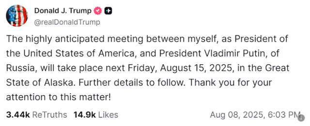 Ông Trump “chốt” gặp ông Putin ở Alaska, Điện Kremlin nói gì? - Ảnh 1.