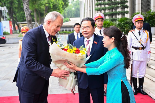 Chủ tịch Quốc hội Trần Thanh Mẫn tiếp Chủ tịch Hạ viện Belarus- Ảnh 1. Chủ tịch Quốc hội Trần Thanh Mẫn tiếp Chủ tịch Hạ viện Belarus- Ảnh 1.