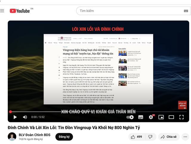 Hơn 50 kênh mạng xã hội gỡ nội dung bịa đặt, xuyên tạc về Vingroup sau thông tin khởi kiện- Ảnh 1. Hơn 50 kênh mạng xã hội gỡ nội dung bịa đặt, xuyên tạc về Vingroup sau thông tin khởi kiện- Ảnh 1.