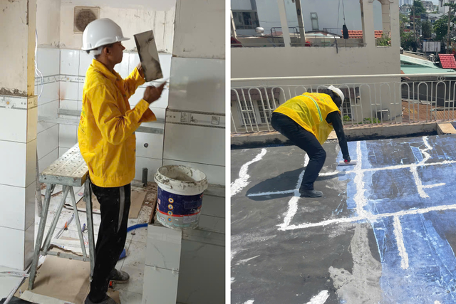 Chống thấm sai cách, nhà xuống cấp nhanh chóng - Ảnh 1.