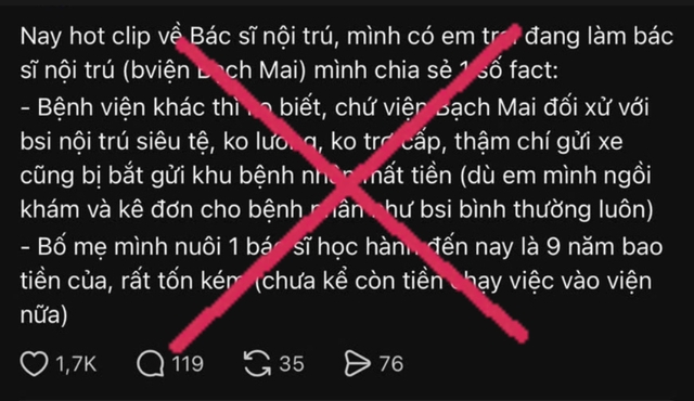 Bịa chuyện bệnh viện Bạch Mai đối xử tệ với bác sĩ, nữ chủ shop online bị xử lý - Ảnh 1.