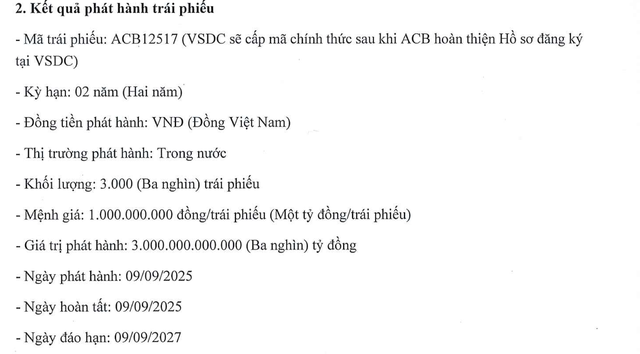 ACB hút 3.000 tỷ đồng từ kênh trái phiếu - Ảnh 1.