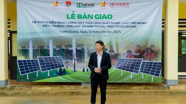 Intech Solar tài trợ hệ thống điện năng lượng mặt trời cho điểm trường khó khăn Tuyên Quang - Ảnh 2.
