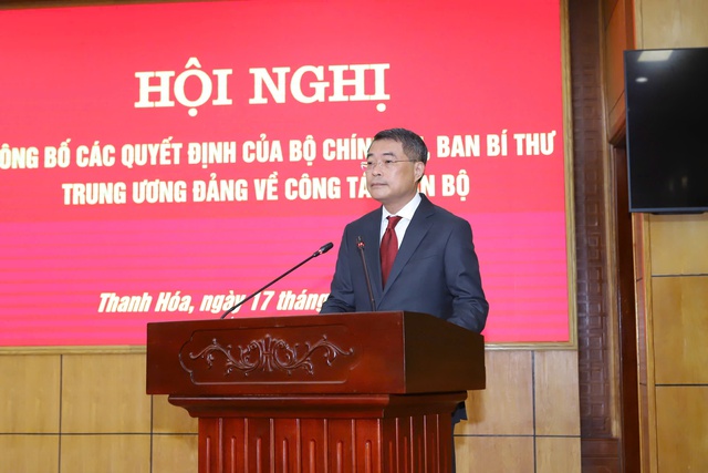 Bộ Chính trị, Ban Bí thư giới thiệu nhân sự để Thanh Hóa bầu Chủ tịch UBND tỉnh - Ảnh 2.