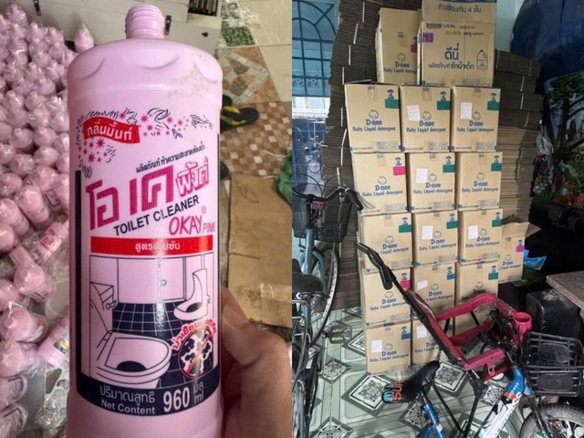 Bắt nhóm sản xuất nước giặt, nước xả giả số lượng khủng tại Tp.HCM- Ảnh 2. Bắt nhóm sản xuất nước giặt, nước xả giả số lượng khủng tại Tp.HCM- Ảnh 2.