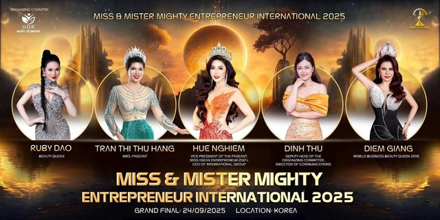 Hoa hậu Diễm Giang Ngồi ghế nóng Miss & Mister Mighty Entrepreneur International 2025 tại Hàn Quốc- Ảnh 4. Hoa hậu Diễm Giang Ngồi ghế nóng Miss & Mister Mighty Entrepreneur International 2025 tại Hàn Quốc- Ảnh 4.