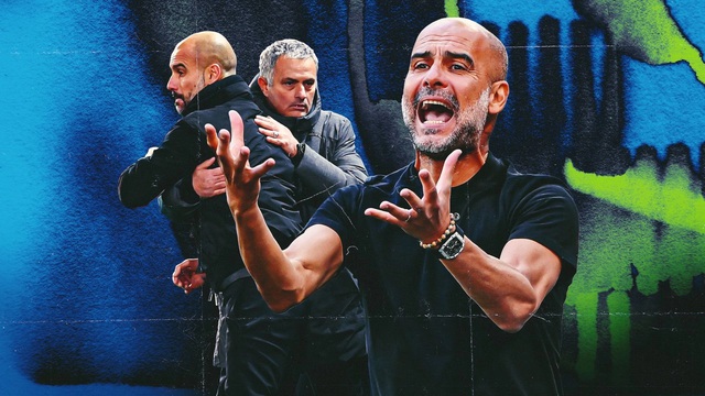 Phản ứng của HLV Pep Guardiola khi bị so sánh với Mourinho - Ảnh 1.