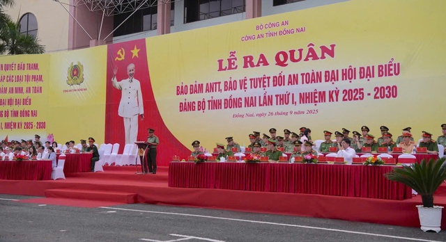 Công an Đồng Nai siết chặt an ninh trước thềm Đại hội Đảng bộ - Ảnh 1.