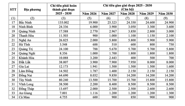 Ch&iacute;nh phủ giao chỉ ti&ecirc;u nh&agrave; ở x&atilde; hội cho từng địa phương - Ảnh 2.