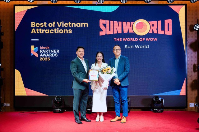 Sun World được Klook vinh danh l&agrave; thương hiệu tham quan v&agrave; giải tr&iacute; h&agrave;ng đầu Việt Nam 2025 - Ảnh 1.