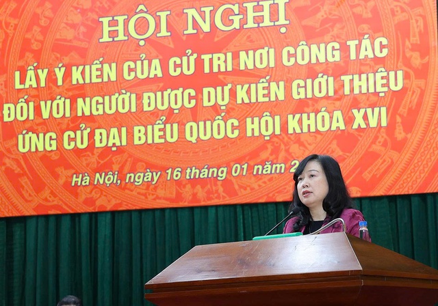 Giới thiệu Bộ trưởng Bộ Y tế Đ&agrave;o Hồng Lan ứng cử ĐBQH kho&aacute; XVI- Ảnh 1.