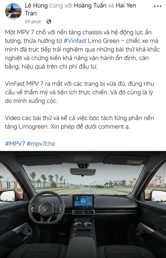 Chuy&ecirc;n gia xe: VinFast VF MPV 7 sẽ &aacute;p đảo đối thủ trong ph&acirc;n kh&uacute;c MPV 7 chỗ cỡ trung - Ảnh 1.