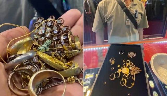 Nhặt được vàng ở bãi rác, người đàn ông mang đi kiểm tra thì sốc nặng - Ảnh 1.