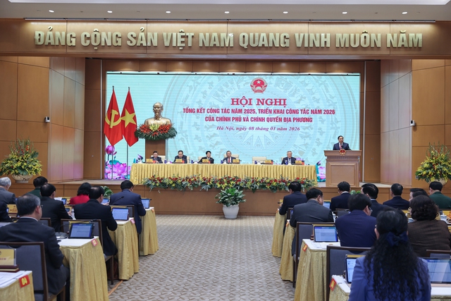 Tổng B&iacute; thư T&ocirc; L&acirc;m v&agrave; c&aacute;c l&atilde;nh đạo chủ chốt dự Hội nghị to&agrave;n quốc Ch&iacute;nh phủ v&agrave; ch&iacute;nh quyền địa phương - Ảnh 3.