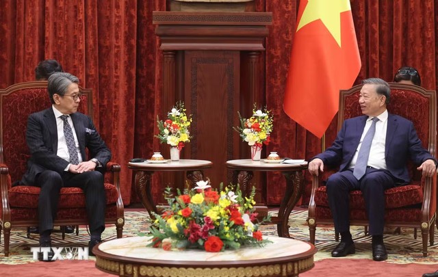 Tổng Bí thư, Chủ tịch nước Tô Lâm tiếp Chủ tịch Ngân hàng Hợp tác Quốc tế Nhật Bản - Ảnh 2.