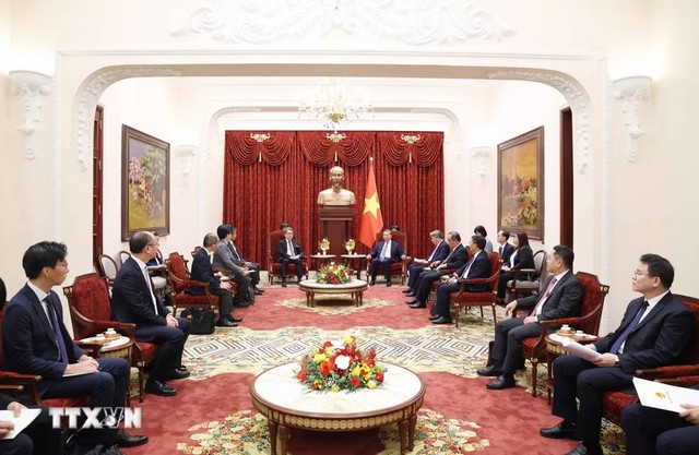 Tổng Bí thư, Chủ tịch nước Tô Lâm tiếp Chủ tịch Ngân hàng Hợp tác Quốc tế Nhật Bản - Ảnh 3.