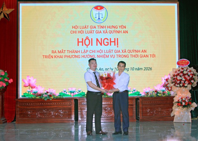 Tổ chức Hội nghị công bố quyết định thành lập Chi hội Luật gia - Ảnh 4.