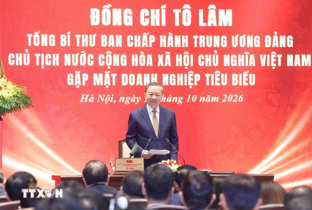 Tổng B&iacute; thư, Chủ tịch nước T&ocirc; L&acirc;m: Doanh nghiệp vững mạnh g&oacute;p phần bồi đắp sức mạnh quốc gia - Ảnh 2.