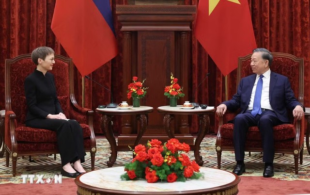 Tổng B&iacute; thư, Chủ tịch nước T&ocirc; L&acirc;m tiếp Thủ tướng Liechtenstein - Ảnh 2.