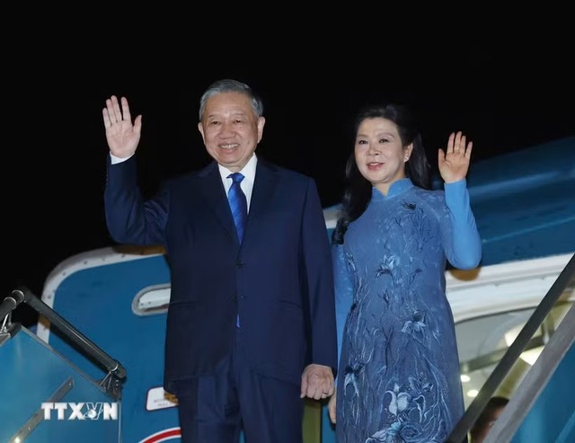 Tổng Bí thư, Chủ tịch nước cùng Phu nhân lên đường thăm Đan Mạch, Liên minh châu Âu và Bỉ - Ảnh 1.