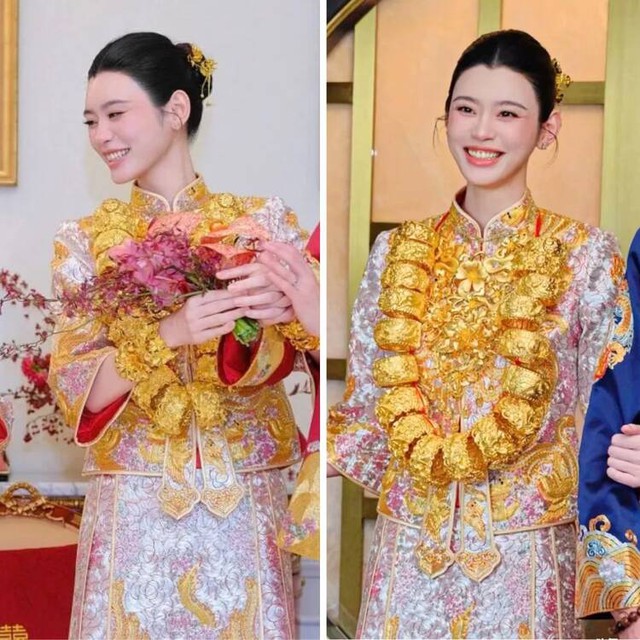 Cựu siêu mẫu được mẹ chồng tặng quà cưới 22 chiếc vòng vàng trị giá 10 tỷ đồng - Ảnh 1.