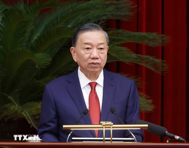To&agrave;n văn ph&aacute;t biểu bế mạc Hội nghị Trung ương 4 kh&oacute;a XIV của Tổng B&iacute; thư, Chủ tịch nước T&ocirc; L&acirc;m - Ảnh 1.