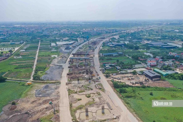 Đường song hành Vành đai 4 đoạn qua Hà Nội trước ngày thông xe- Ảnh 12.