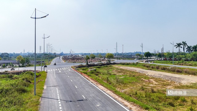Đường song hành Vành đai 4 đoạn qua Hà Nội trước ngày thông xe- Ảnh 9.