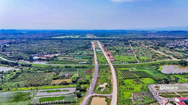 Đường song hành Vành đai 4 đoạn qua Hà Nội trước ngày thông xe- Ảnh 2.