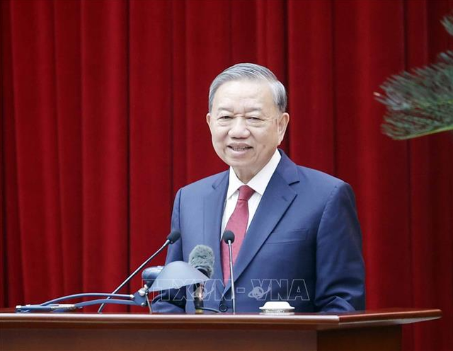 Tổng B&iacute; thư T&ocirc; L&acirc;m: Biến tinh thần Đại hội th&agrave;nh h&agrave;nh động cụ thể, kết quả cụ thể, chuyển biến thực chất trong đời sống đất nước- Ảnh 1.