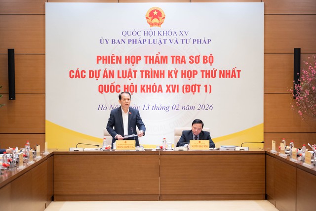 Phi&ecirc;n họp thẩm tra sơ bộ c&aacute;c dự &aacute;n luật tr&igrave;nh Kỳ họp thứ Nhất, Quốc hội kh&oacute;a XVI- Ảnh 3.