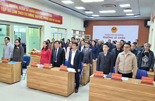 Hải Ph&ograve;ng: Th&agrave;nh lập Chi hội Luật gia phường L&ecirc; Ch&acirc;n - Ảnh 1.