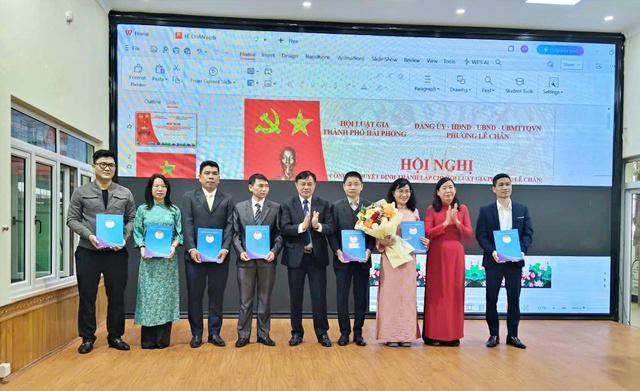 Hải Ph&ograve;ng: Th&agrave;nh lập Chi hội Luật gia phường L&ecirc; Ch&acirc;n - Ảnh 3.