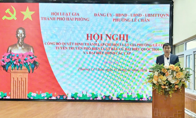 Hải Ph&ograve;ng: Th&agrave;nh lập Chi hội Luật gia phường L&ecirc; Ch&acirc;n - Ảnh 2.