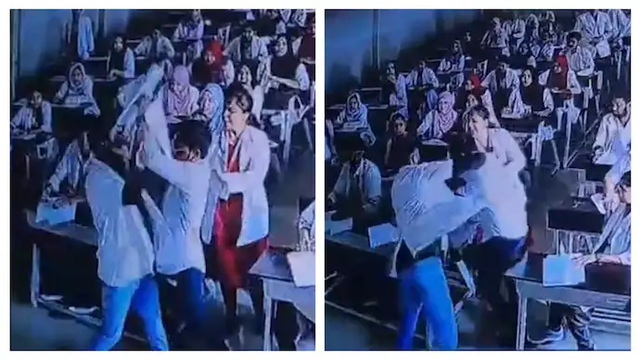 Bị bắt quả tang gian lận trong kỳ thi, nam sinh viên đấm giám thị - Ảnh 1.