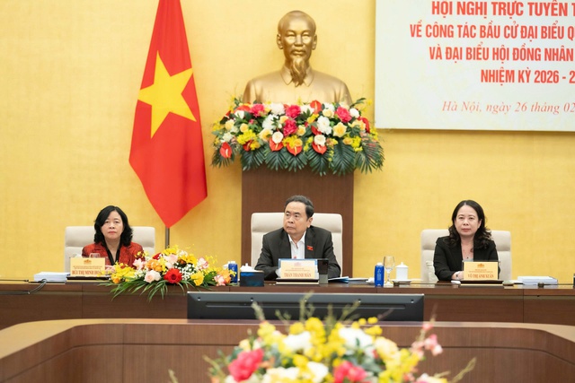 Chủ tịch Quốc hội chủ tr&igrave; Hội nghị trực tuyến về c&ocirc;ng t&aacute;c bầu cử ĐBQH, đại biểu HĐND - Ảnh 1.