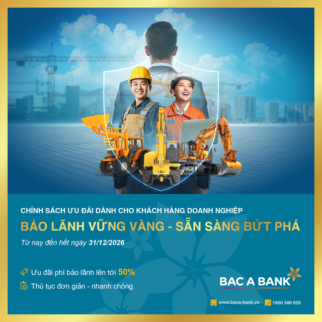 BAC A BANK đẩy mạnh ưu đãi bảo lãnh trong giai đoạn doanh nghiệp tăng tốc - Ảnh 1.