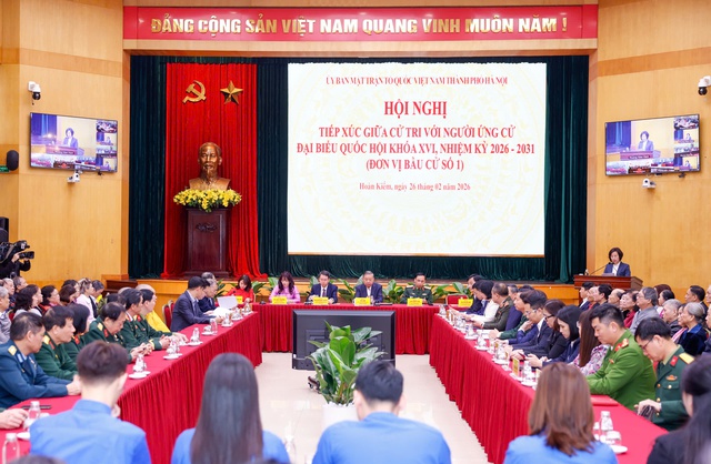 Tổng B&iacute; thư T&ocirc; L&acirc;m dự Hội nghị tiếp x&uacute;c cử tri với người ứng cử đại biểu Quốc hội- Ảnh 4.