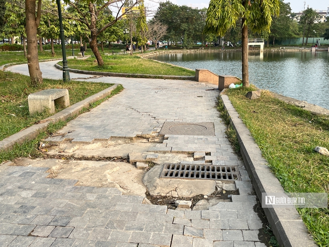 Sau phản &aacute;nh xuống cấp, c&ocirc;ng vi&ecirc;n hồ điều h&ograve;a Mai Dịch kho&aacute;c diện mạo mới- Ảnh 6.