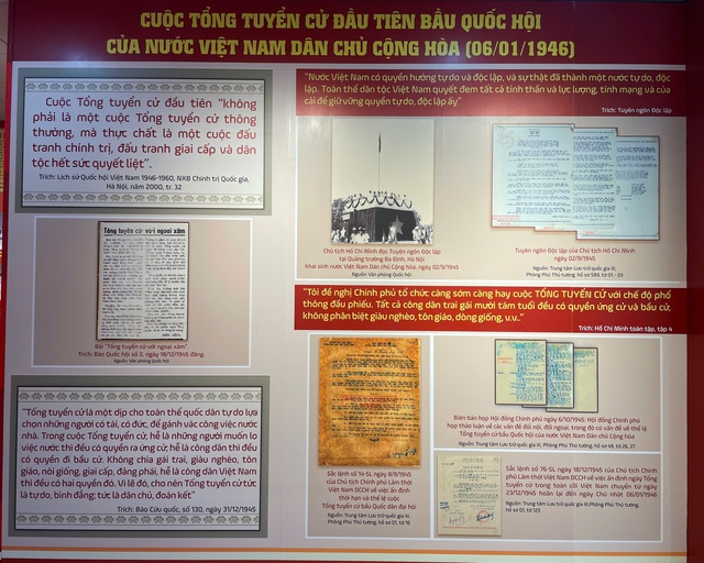 Gia Lai: Trưng b&agrave;y t&agrave;i liệu kỷ niệm 80 năm Ng&agrave;y Tổng tuyển cử đầu ti&ecirc;n bầu Quốc hội Việt Nam- Ảnh 8.
